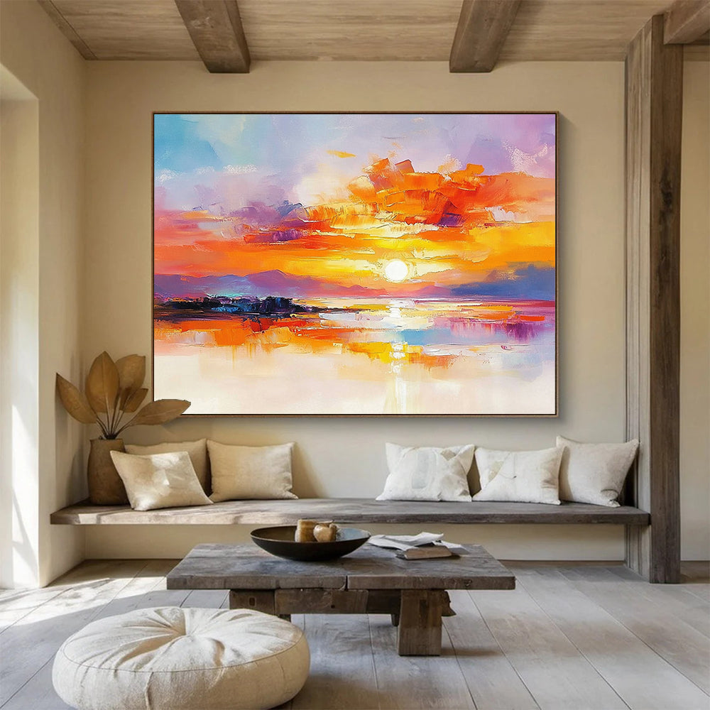 Colorful Sunset Abstract - Emotion in Hues ABS014