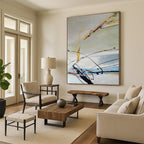 Dynamic Line Abstract Painting for Modern Dance Studio Lobbies HENG035