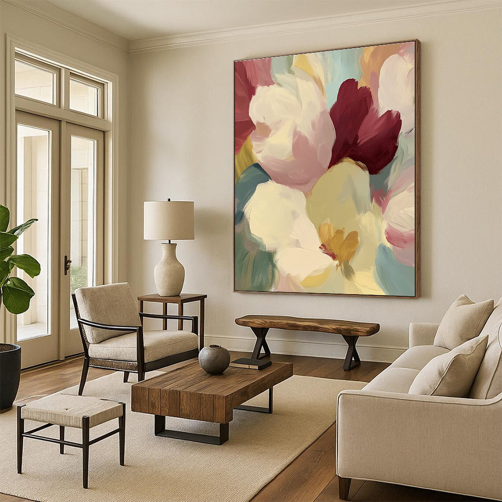 Colorful Petal Abstract - Vibrant Floral Abstract Art GAB0491