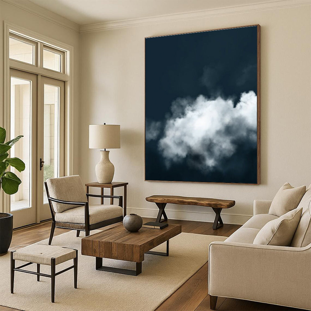 Moody Dark Sky with Clouds Abstract Photography for Dramatic Decor HENG233
