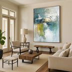 Flying Birds Abstract Painting for Coastal Cafes GAB0755