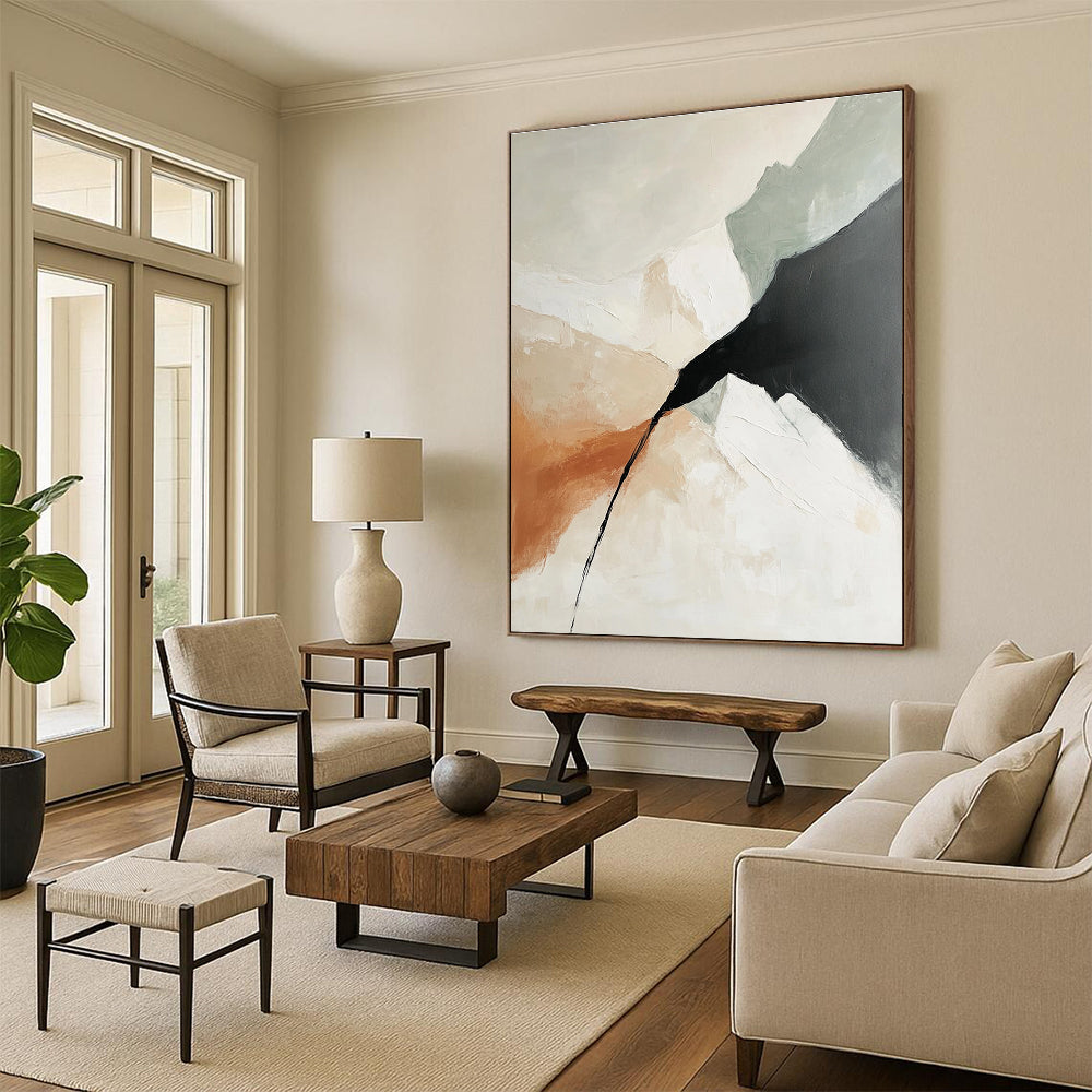 Abstract Mountain Scene Painting for Adventure - Themed Home Decor GAB1228