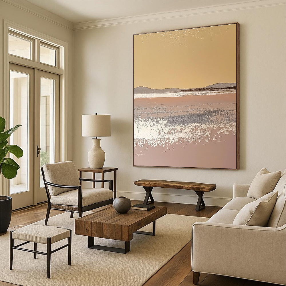 Minimalist Landscape Abstract Painting of Subtle Beauty GAB0113