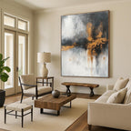Gold - Splash Abstract Painting for Contemporary Art Galleries GAB0864