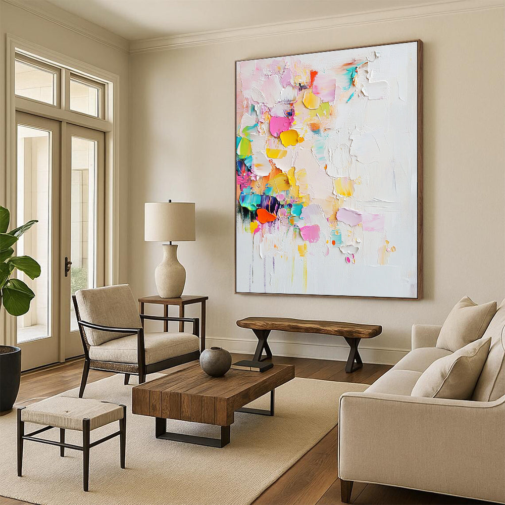 Textured Color - Burst Abstract Painting for Contemporary Galleries GAB0876