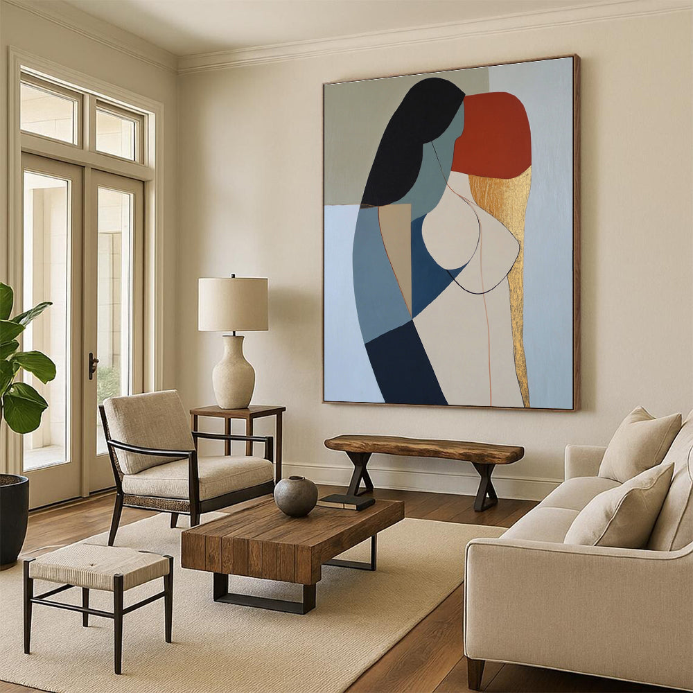 Abstract Female Form Painting of Modern Elegance GAB0200