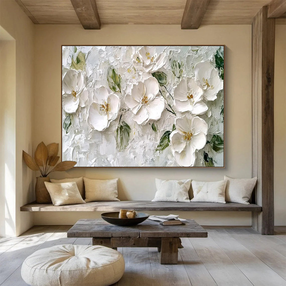 Colorful Flower Burst Energy Abstract Painting for Lively Dining Areas YHT304