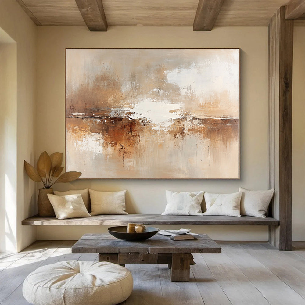 Earth - Toned Abstract: Warm, Muted Colors for Subtle Depth Abstract Painting ABS172