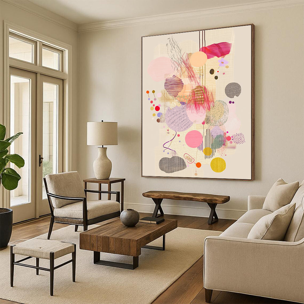 Colorful Circular Abstraction - Playful Modern Art GAB0395