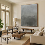 Gray Textured Abstract Painting for Industrial - Style Interiors HENG520
