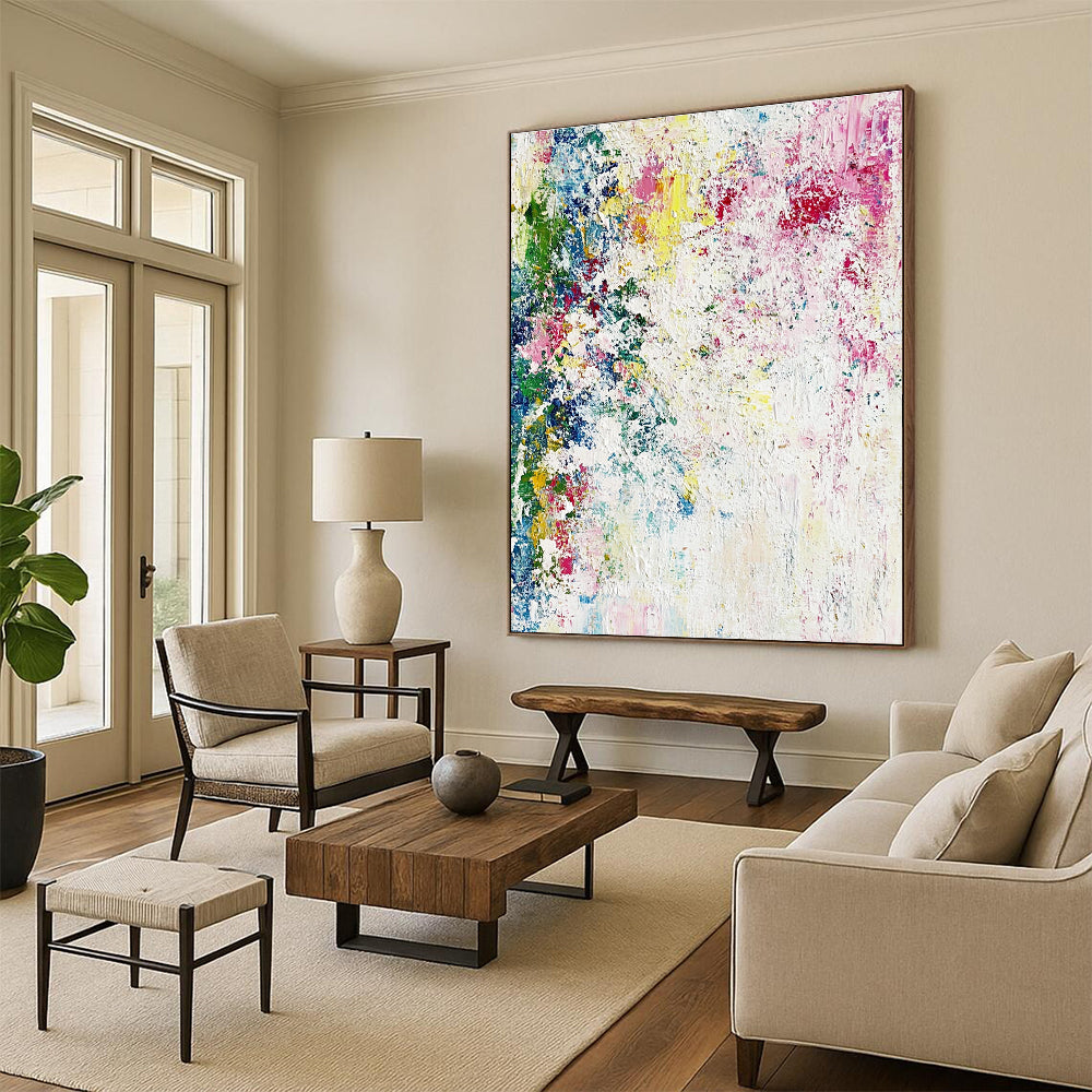 Colorful Splatter Abstract Painting for Vibrant - Styled Studios GAB1060