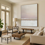 Soft Gradient Landscape Textured Abstract Painting for Serene Bedrooms GAB1472