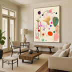 Abstract Colorful Shapes Painting for Bohemian - Style Kids’ Rooms GAB1326