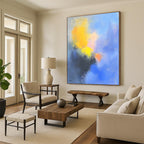 Soft Color Abstract Painting for Relaxing Nurseries GAB0758