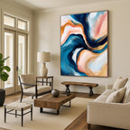 Fluid Color Abstract Painting with Dreamy Flow WINK782