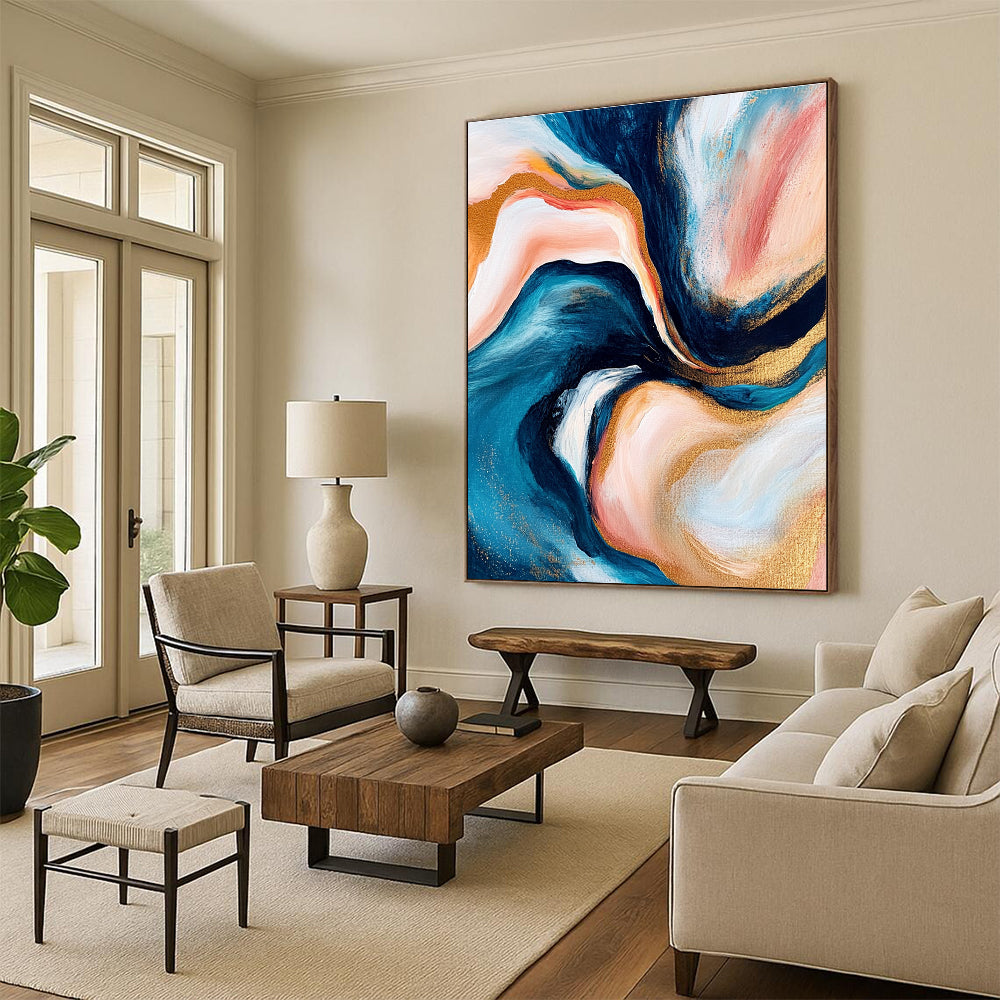 Fluid Color Abstract Painting with Dreamy Flow WINK782