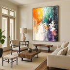 Colorful Textured Abstract Painting for Creative Art Studios GAB0892