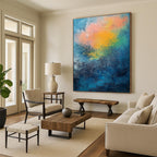 Colorful Blended Abstract Painting with Dreamy Hues WINK683