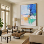 Colorful Abstract Composition Painting for Creative Art Studios GAB0808