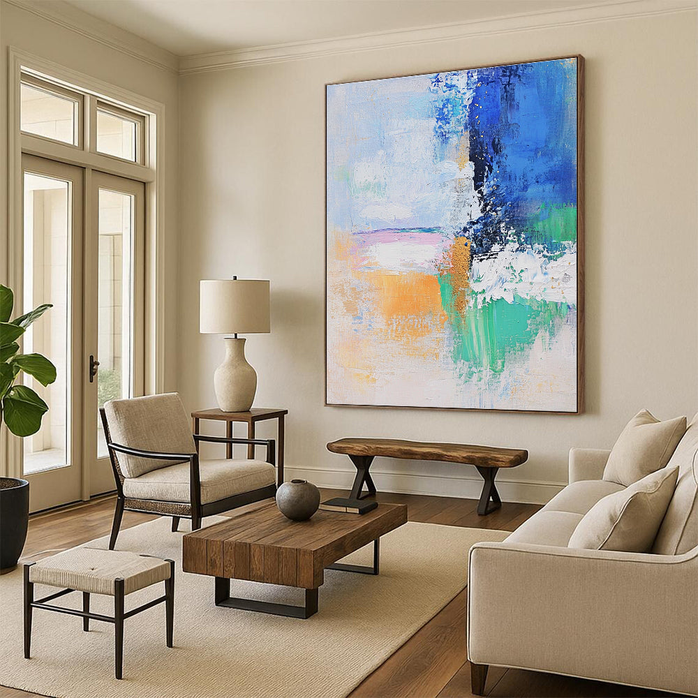 Colorful Abstract Composition Painting for Creative Art Studios GAB0808