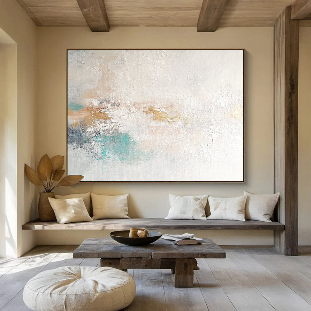 Soft Color Abstract Texture with Subtle Hues Abstract Painting ABS367