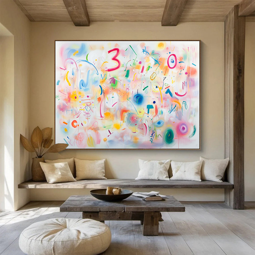 Playful Colorful Abstract Doodles  Whimsical Creativity ABS067