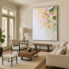 Textured Floral Abstract - Tactile Botanical Abstract Painting GAB0493