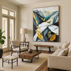 Geometric Mountainscape - Stylized Landscape Abstract Painting GAB0622