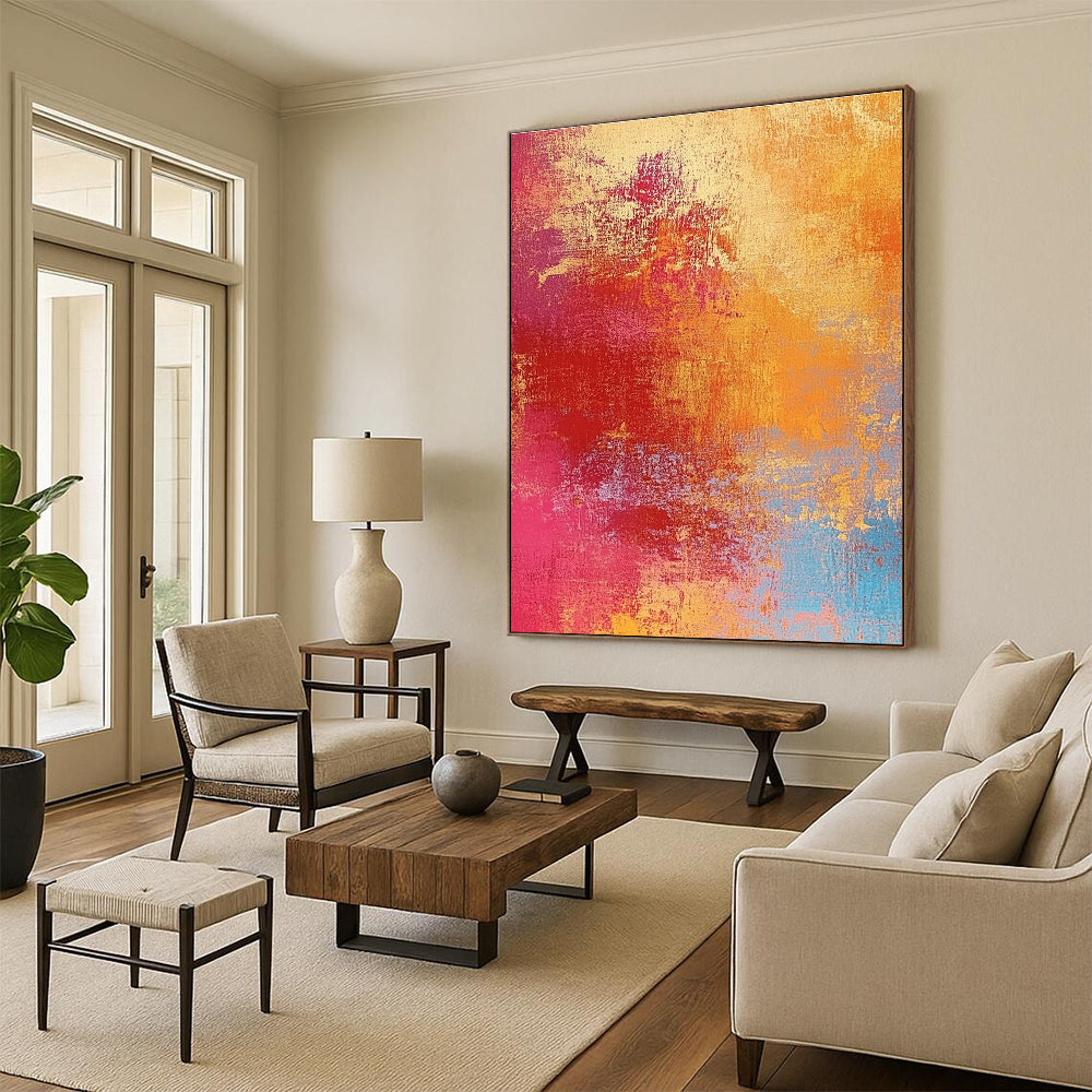 Colorful Gradient Abstract Painting with Vibrant Energy WINK501
