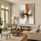 Geometric Abstract Painting for Modern Corporate Reception Areas GAB1259