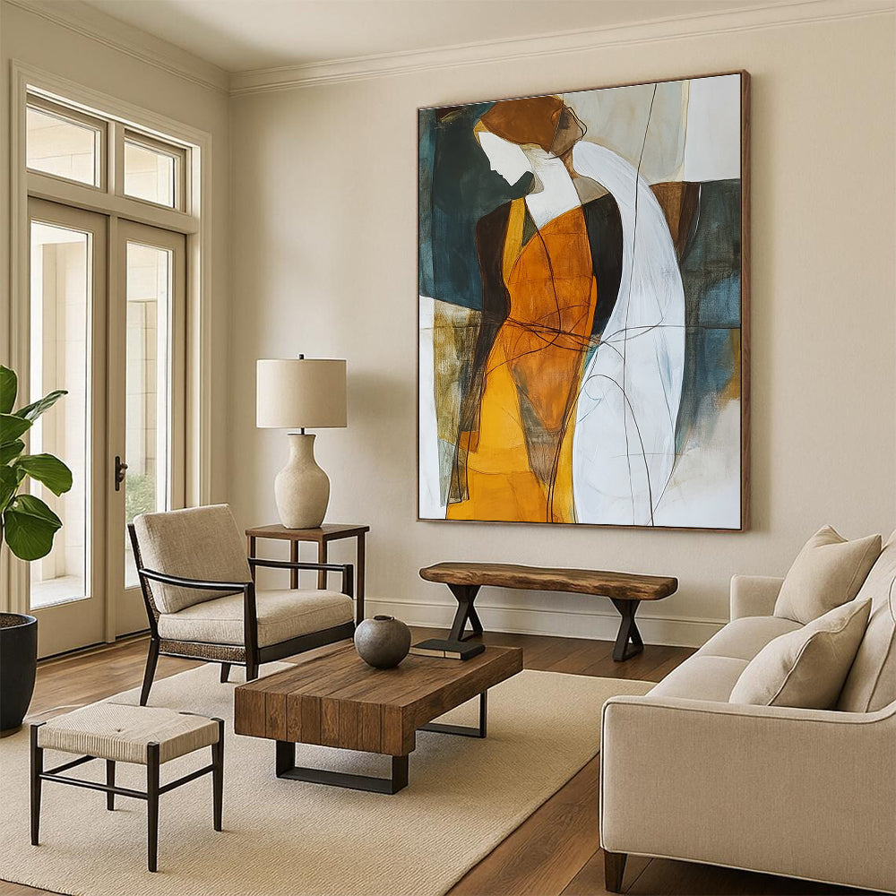 Abstract Figures in Color Painting for Modern Living GAB0716