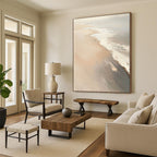 Minimalist Beach Abstract Painting for Calm - Themed Bedrooms GAB1016