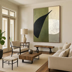 Abstract Leaf Shapes Painting for Nature - Inspired Offices GAB1148