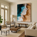Aerial Beach Abstract Painting with Natural Harmony WINK311