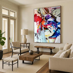 Colorful Abstract Composition Painting for Modern Living Rooms HENG420