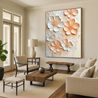 3D Floral Abstract Painting for Nature - Inspired Home Decor Stores GAB0948
