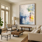 Light - Toned Abstract Painting with Subtle Color Accents WINK810