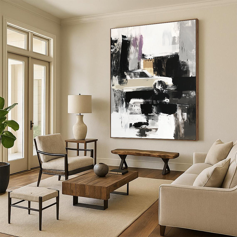 Abstract Car Scene Painting with Urban Mystery WINK360