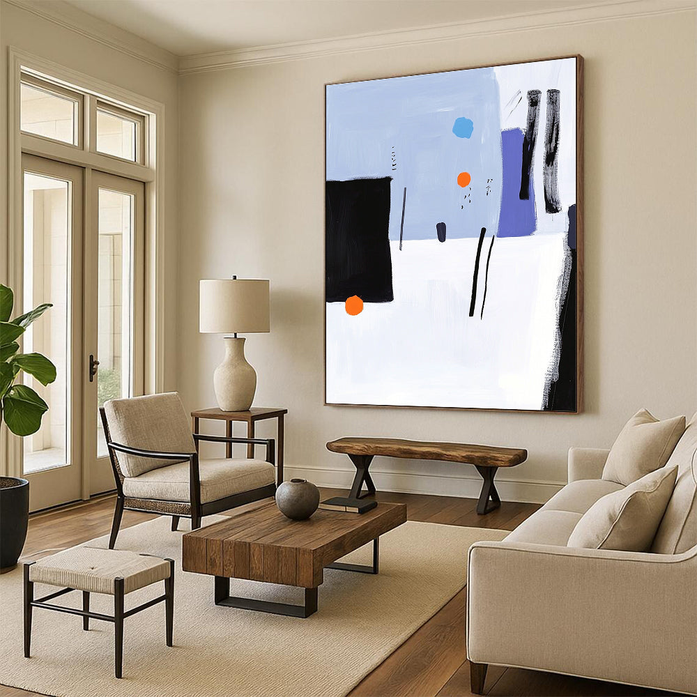 Playful Abstract Forms Painting with Whimsical Creativity WINK158