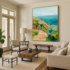 Colorful Coastal Abstract - Vibrant Seaside Abstract Art GAB0519