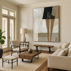 Abstract Figure Collage Abstract Painting for Bohemian - Style Dressing Rooms GAB1367