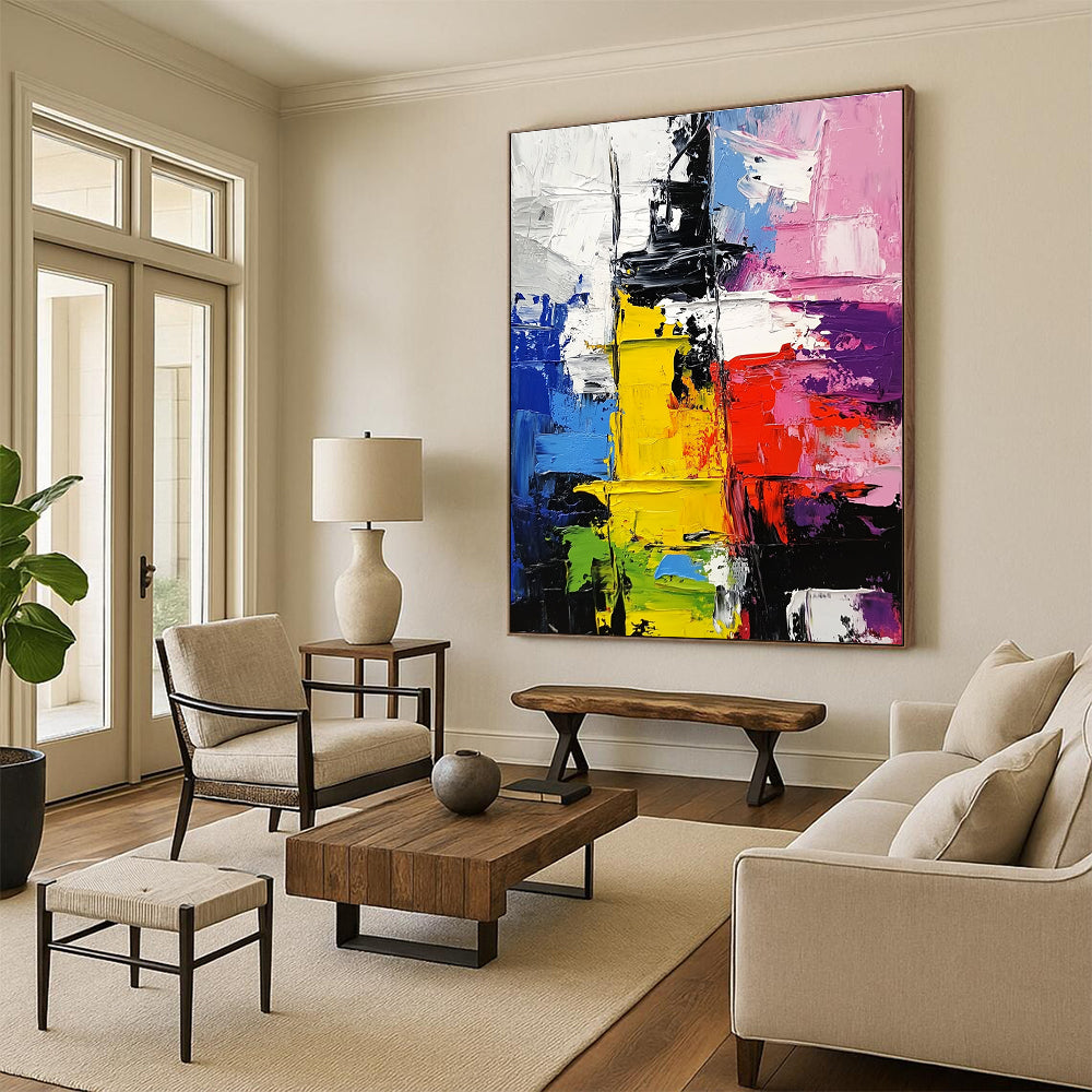 Colorful Block Abstract 2 Painting with Dynamic Layers WINK733