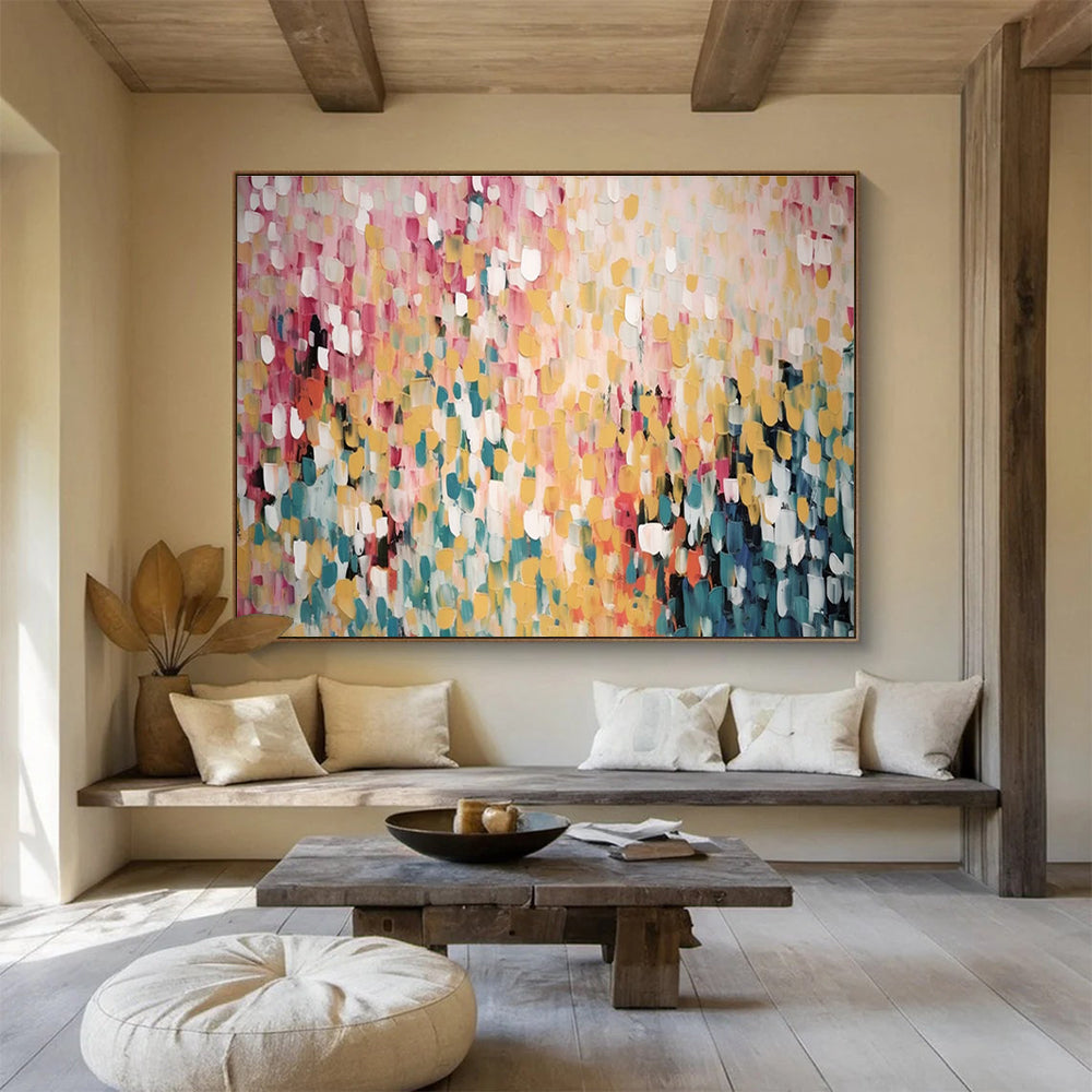 Pastel Dot Abstract Painting for Feminine Boutiques YHT166
