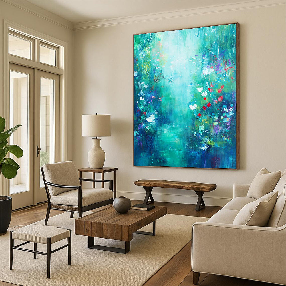 Enchanted Forest Path Painting of Magical Wilderness GAB0156
