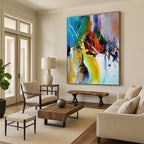 Dynamic Color Streak Abstract Painting for Art - Centric Hallways HENG414