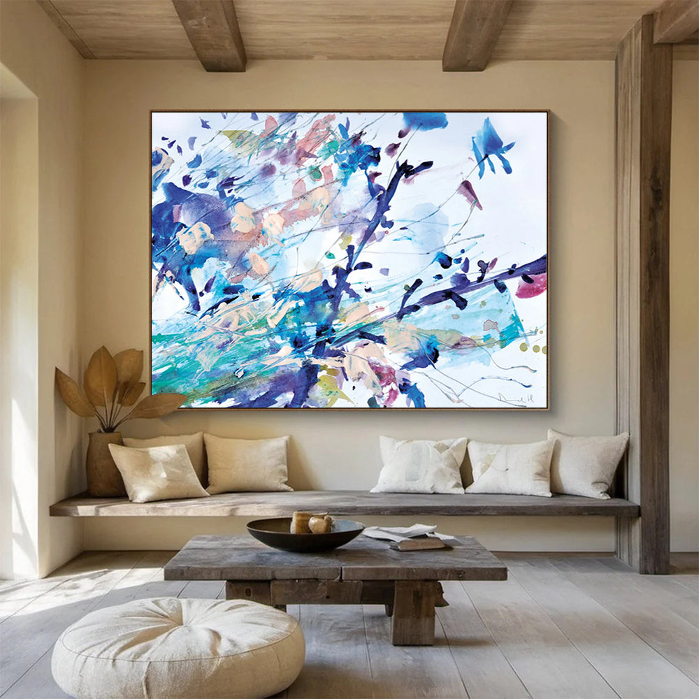 Colorful Splash Abstract Painting for Artistic Cafes YHT147