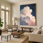 Dramatic Cloud Formation Abstract Painting of Atmospheric Depth GAB0172