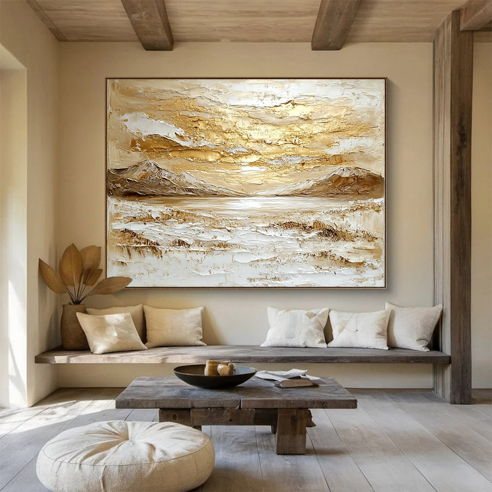 Gold - Textured Landscape  Opulent Natural Serenity ABS073