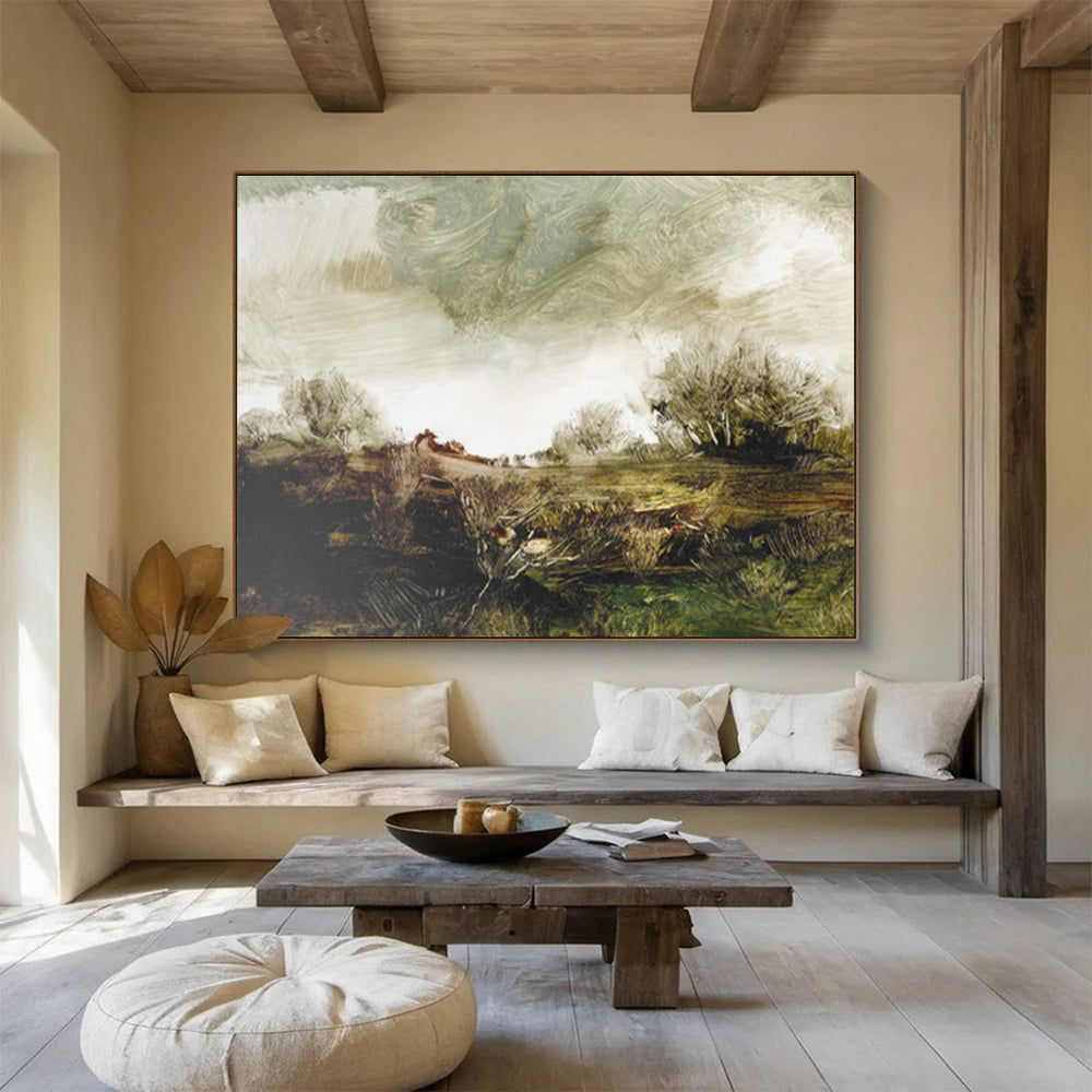 Textured Landscape Abstract Painting for Art Galleries YHT122
