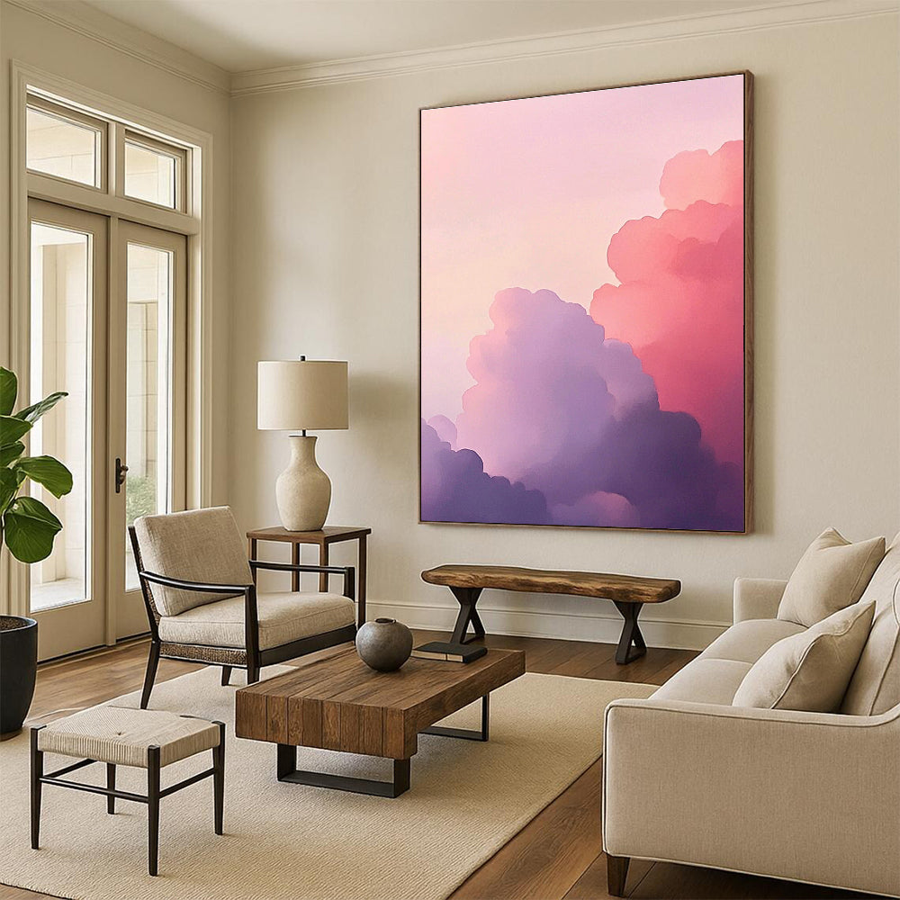 Pastel Clouds Dreamy Abstract Painting GAB0319
